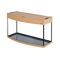 Картинка анонса Аквариум AquaPlus LUX LED Ф115 бук (81х36х49 см) стекло 6 мм, фигурный, 98 л., аквар. коврик