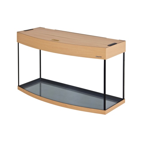 Детальная картинка Аквариум AquaPlus LUX LED Ф115 бук (81х36х49 см) стекло 6 мм, фигурный, 98 л., аквар. коврик