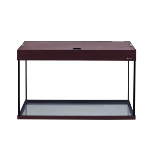 Детальная картинка Аквариум AquaPlus LUX LED П150 махагон (91х36х56 см) стекло 6мм, прямоугольный,141 л., аквариумный коврик фото 2