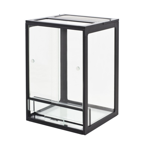 Детальная картинка Террариум профильный AquaPlus PROFI 40 (30х30х45 см) стекло: стенки 5 мм, дно 8 мм, черный