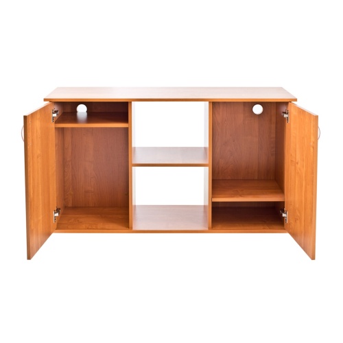 Детальная картинка Подставка AquaPlus 120 (121*41*72) две дверки ДСП, ольха, в коробке, подходит для моделей аквариумов LUX П264, LUX П288 фото 4