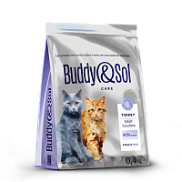 Картинка анонса Buddy&Sol CARE SENSITIVE сухой корм суперпремиум-класса с индейкой для взрослых кошек с чувствительным пищеварением 0,4кг