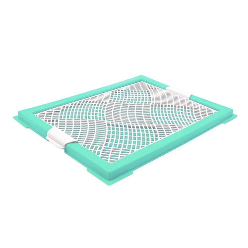 Детальная картинка Туалет для собак ZooOne "Мини" с сеткой 46х34х2,5 см (зелёный)