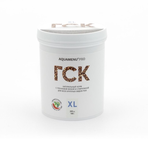 Детальная картинка Корм ежедневный AQUAMENU PRO ГСК-XL Голдистикс 600 мл, палочки с гречневой мукой и спирулиной, для золотых рыбок и других растительноядных и всеядных рыб