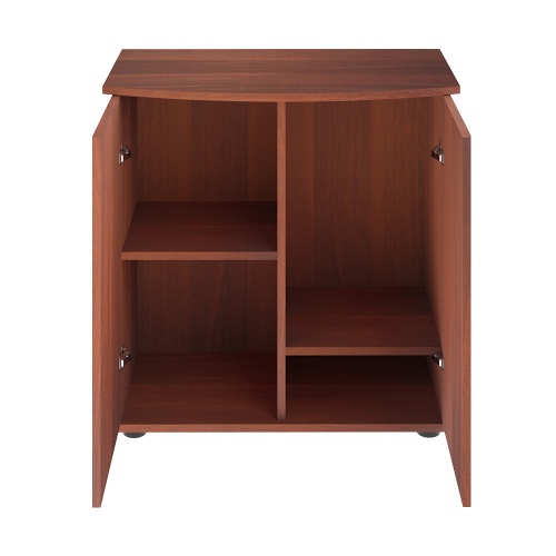 Детальная картинка Подставка AquaPlus фигурная 70 (71х36/30х72 см) две дверки ДСП, итальянский орех, в коробке, подходит для модели аквариума LUX Ф105 фото 3