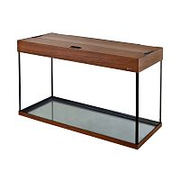 Картинка анонса Аквариум AquaPlus LUX LED П150 орех (91х36х56 см) стекло 6мм, прямоугольный,141 л., аквариумный коврик