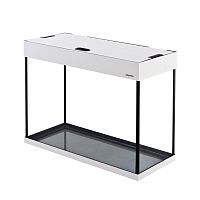 Картинка анонса Аквариум  AquaPlus LUX LED П100 белое дерево (71х31х56 см) стекло 6 мм,  прямоугольный, 92 л., аквар. коврик