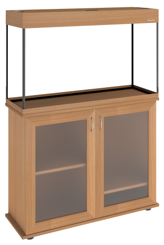 Детальная картинка Аквариум AquaPlus LUX П150 бук (91х36х56 см) стекло 6мм, 141 л., прямоугольный, с лампами Т8 2х25 Вт, аквар. коврик фото 7