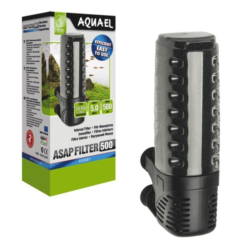 Детальная картинка Внутренний фильтр AQUAEL ASAP FILTER 500 для аквариума 50 - 150 л (500 л/ч, 5 Вт) фото 10