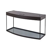 Картинка анонса Аквариум AquaPlus LUX Ф170 венге (101х41х56 см) стекло 6/8 мм, фигурный, 161 л., с лампами Т8 2х30 Вт, аквар. коврик