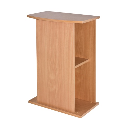 Детальная картинка Подставка AquaPlus Ф50 бук (51х32/26*х72 см) фигурная, без дверки, в коробке, подходит для модели аквариума STD Ф50