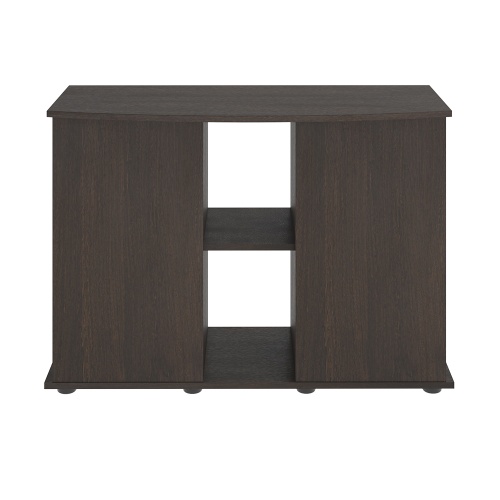 Детальная картинка Подставка AquaPlus фигурная 100 (101х42/33х72 см) две дверки ДСП, венге, в коробке, подходит для модели аквариума LUX Ф170 фото 2