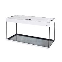 Картинка анонса Аквариум П- 200 LUX LED (101х41х56 см) стекло 6/8 мм, белое дерево, 181 л., аквариумный коврик