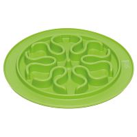 Картинка анонса Миска ZooOne силиконовая рельефная (рыбки) игровая для медленного поедания корма (САЛАТОВАЯ) 24 см