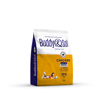 Картинка анонса Buddy&Sol  PREMIUM KITTEN Полнорационный сухой корм  премиум-класса с курицей для котят 0,4кг