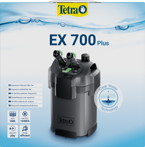 Детальная картинка Внешний фильтр Tetra EX 700 Plus, для аквариумов 100 - 200 литров фото 2