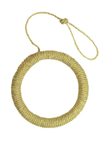 Детальная картинка Кольцо-качели для птиц Petsiki RingRay 280 Jute, d=28см фото 2