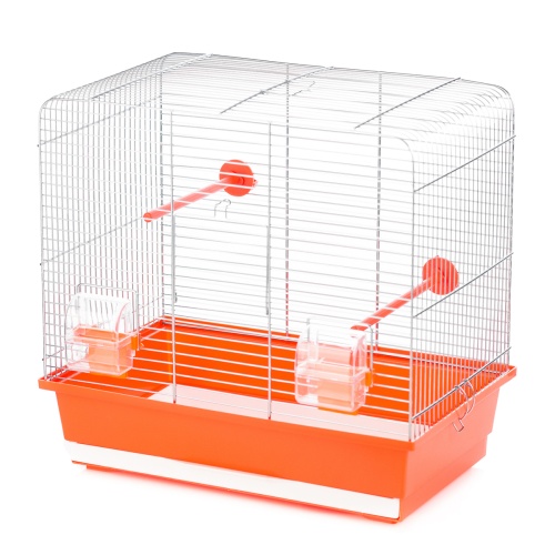 Детальная картинка Клетка InterZoo  P-131 LUNA ZINK (450х280х425мм), для птиц, прут цинк фото 2