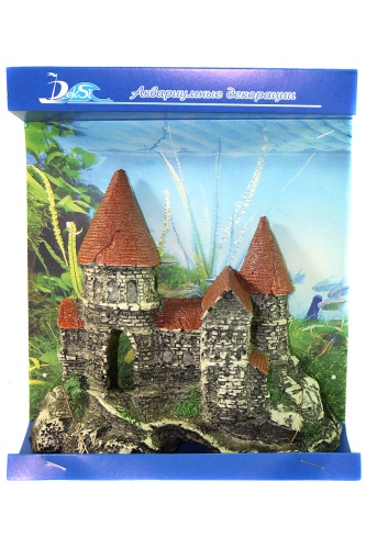 Детальная картинка 612 Грот DEKSI Замок  21х7х17см, мини-декорация фото 5