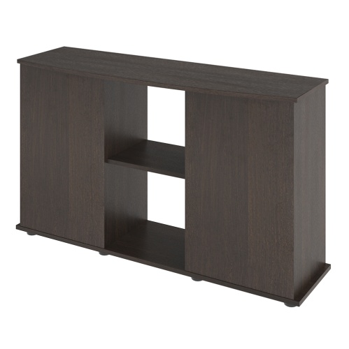 Детальная картинка Подставка AquaPlus фигурная 120 (121х41/32х72 см) две дверки ДСП, венге, в коробке, подходит для модели аквариума LUX Ф245