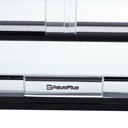 Детальная картинка Террариум профильный AquaPlus PROFI 96 (60х40х40 см) стекло: стенки 5 мм, дно 8 мм, черный фото 2