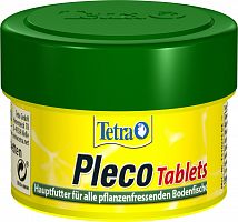 Корм Tetra Pleco Tablets 58 табл., таблетки для крупных травоядных донных рыб со спирулиной