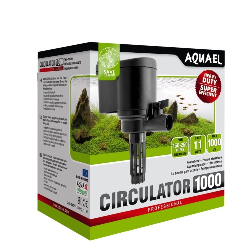 Детальная картинка Помпа погружная AQUAEL CIRCULATOR 1000 для аквариума 150 - 250 л (1000 л/ч, 11 Вт)
