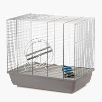 Картинка анонса Клетка InterZoo  G-093 SQUIRREL 60 ZINC (580х380х520мм), для грызунов, прут цинк
