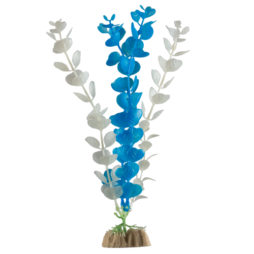 Детальная картинка Растение флуоресцирующее GloFish L 29 см синее (меняет цвет в УФ-свете)