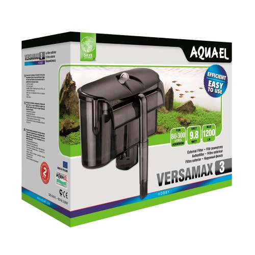 Детальная картинка Внешний навесной фильтр AQUAEL VERSAMAX 3 для аквариума 80 - 300 л (1200 л/ч, 9.8 Вт)