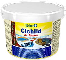 Картинка анонса Корм Tetra Cichlid XL Flakes 10л, хлопья для крупных цихлид