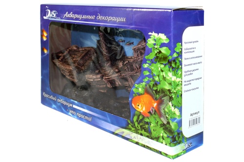 Детальная картинка 521 Грот DEKSI Корабль 40х8х25см, односторонний декоративный элемент фото 5