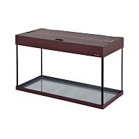 Картинка анонса Аквариум AquaPlus LUX LED П120 махагон (81х36х49 см) стекло 6 мм, прямоугольный, 105 л., аквар. коврик