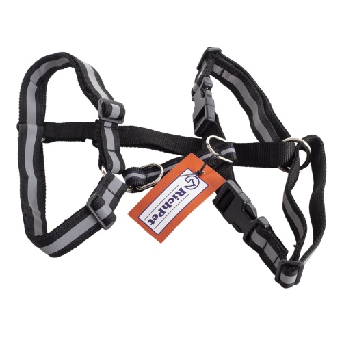 Детальная картинка Шлейка RichPet Light Dog L 25мм (шея 55-75 см, грудь 67-92 см), черный