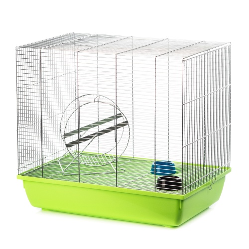 Детальная картинка Клетка InterZoo  G-093 SQUIRREL 60 ZINC (580х380х520мм), для грызунов, прут цинк фото 2