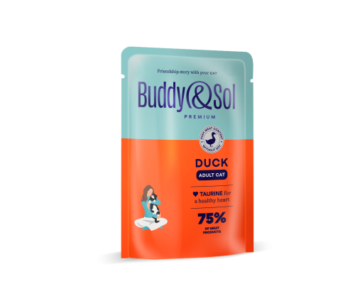 Детальная картинка ADULT Влажный корм премиум-класса для взрослых кошек (утка в соусе), 85г