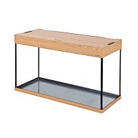 Картинка анонса Аквариум AquaPlus LUX LED П150 дуб (91х36х56 см) стекло 6мм, прямоугольный,141 л., аквариумный коврик