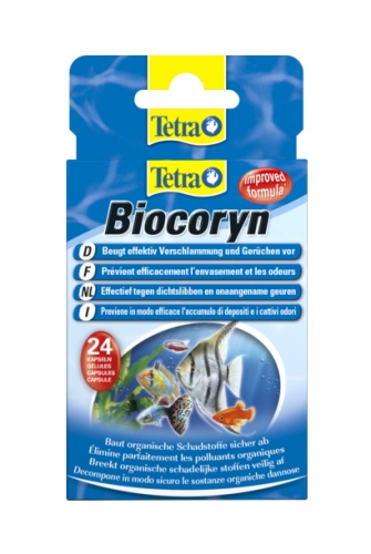 Детальная картинка Средство для воды Tetra Biocoryn 24 капс., ускоряет разложение загрязнений в аквариуме фото 3