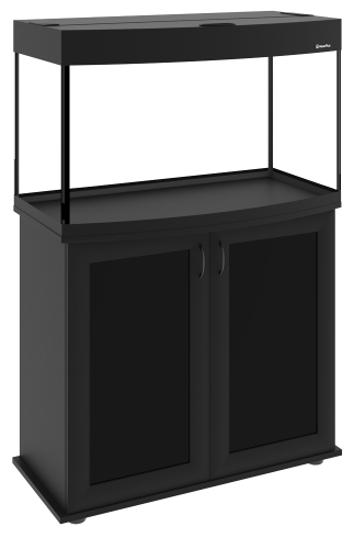 Детальная картинка Аквариум AquaPlus LUX LED Ф115 черный (81х36х49 см) стекло 6 мм, фигурный, 98 л., аквар. коврик фото 3