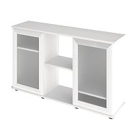 Картинка анонса Подставка AquaPlus  120 (121*41*72) две дверки МДФ со стеклом, белое дерево, в коробке, подходит для моделей аквариумов LUX П264, LUX П288