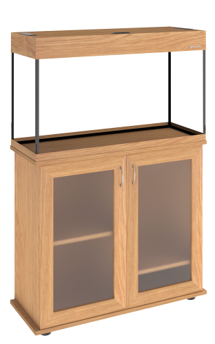 Детальная картинка Аквариум AquaPlus LUX LED П120 дуб (81х36х49 см) стекло 6 мм, прямоугольный, 105 л., аквар. коврик фото 4