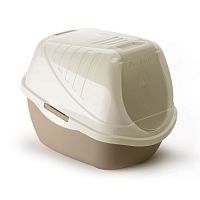 Картинка анонса Туалет для кошки COMFY EASY CAT / латте, закрытый ( 54х40х40 см)