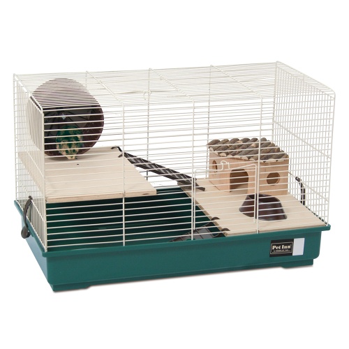Детальная картинка Клетка для грызунов COMFY  ASTRO 3 NATURE ( 57х30х35 см), с деревянными аксессуарами