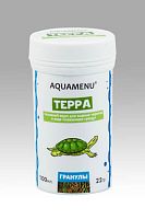 Картинка анонса Корм основной AQUAMENU Терра 100 мл, плавающие гранулы для водных черепах