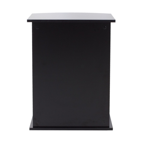 Детальная картинка Подставка AquaPlus Ф50 черная (51х32/26х72 см) фигурная, без дверки, в коробке, подходит для модели аквариума STD Ф50 фото 4