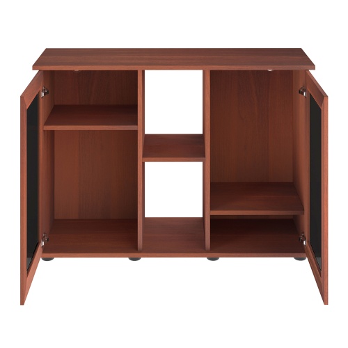 Детальная картинка Подставка AquaPlus 100 (101*41*72 см) две дверки МДФ со стеклом, итальянский орех, в коробке, подходит для модели аквариума LUX П200 фото 3