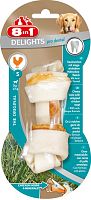 Картинка анонса Косточка 8in1 Delights Pro Dental для очистки зубов собак, с куриным мясом в жесткой говяжьей коже, S (12 см), 1 шт. 35г