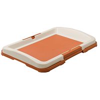 Картинка анонса Туалет для собак ZooOne (японский стиль) 47х34х6 см  малый (коричневый)