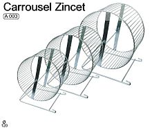 Картинка анонса Карусель А 003, диаметр: 120, хром , в клетку для грызунов
