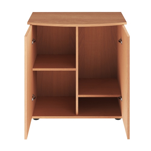 Детальная картинка Подставка AquaPlus фигурная 70 (71х36/30х72 см) две дверки ДСП, бук, в коробке, подходит для модели аквариума LUX Ф105 фото 3